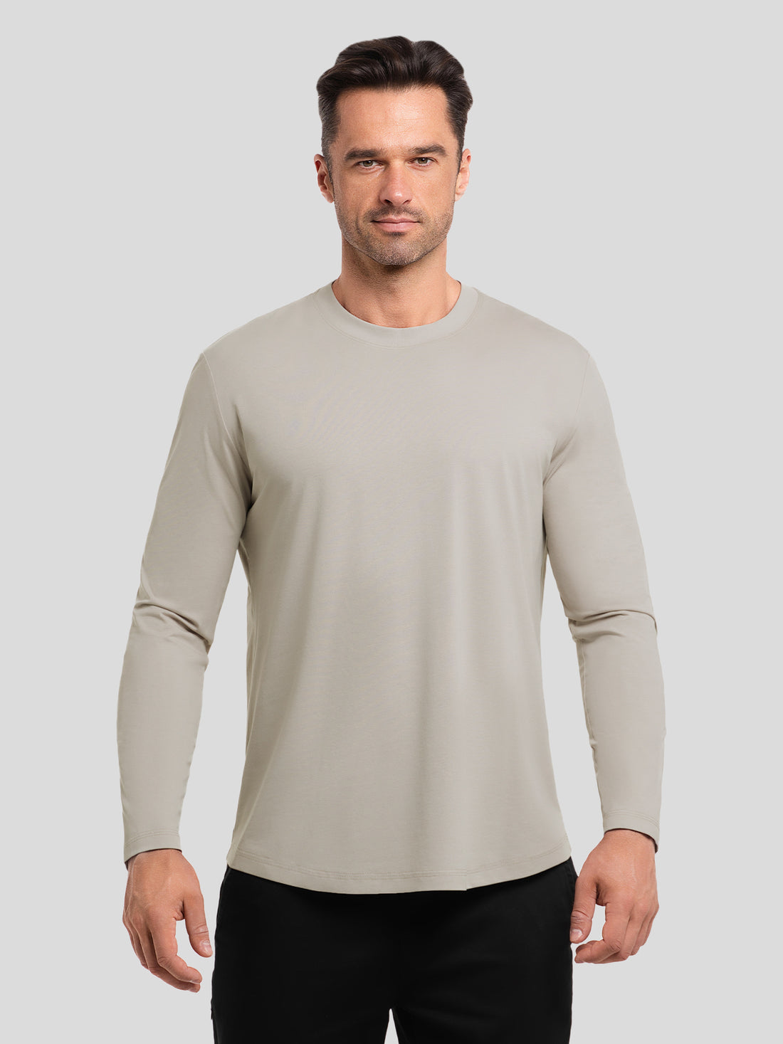 StaySmooth Slim Fit Long Sleeve Curve Hem Tee: 2024 New Colors | 