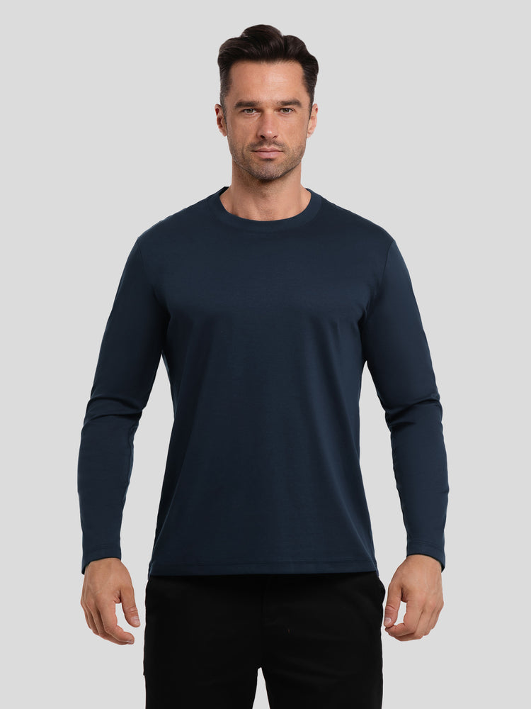 CloudWear 2.0 Split-Hem Long Sleeve Tee: Slim Fit | 