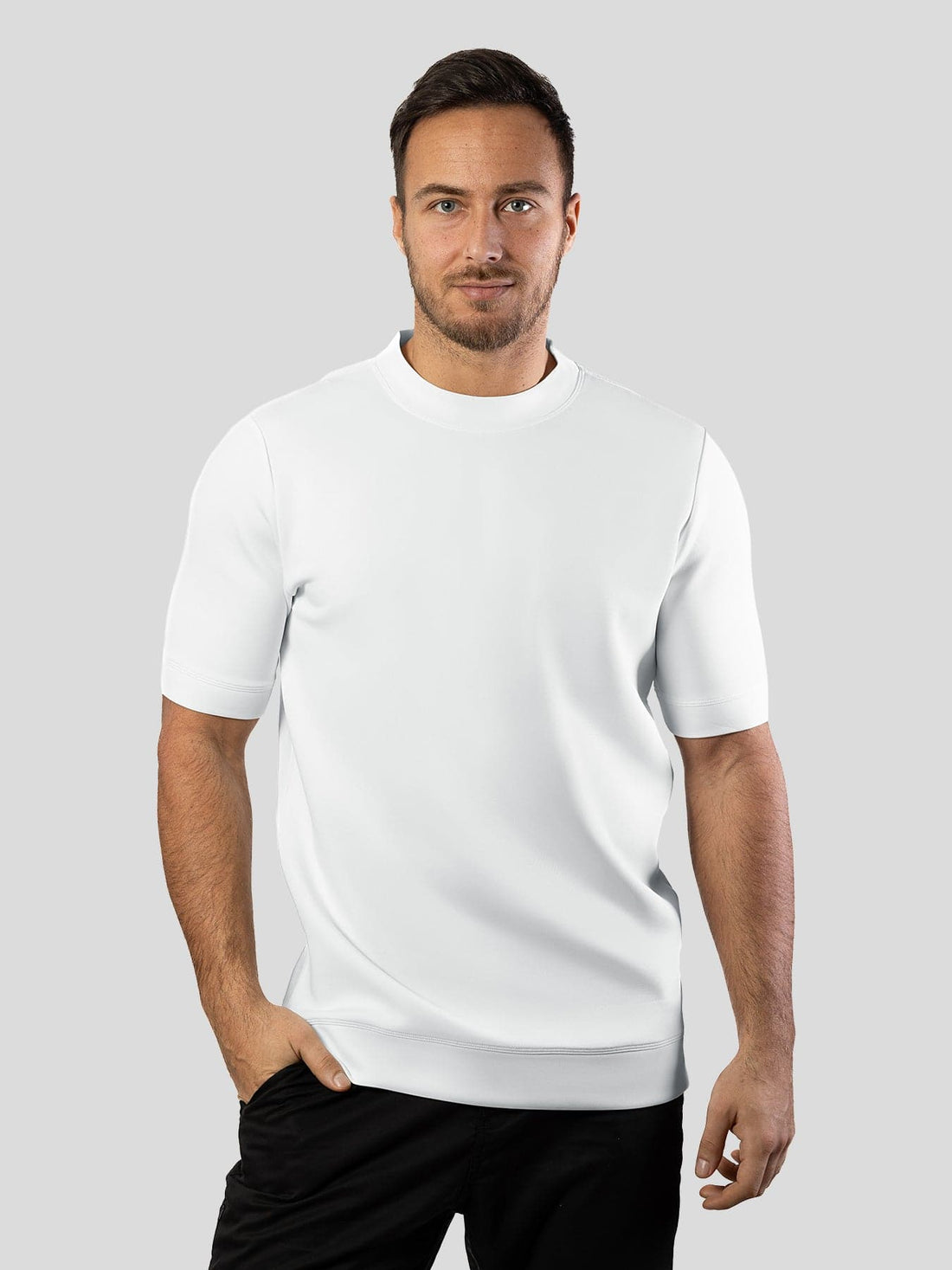 Modal Soft Long-Sleeved Color-Block Slim-Fit T-Shirt main image 1
