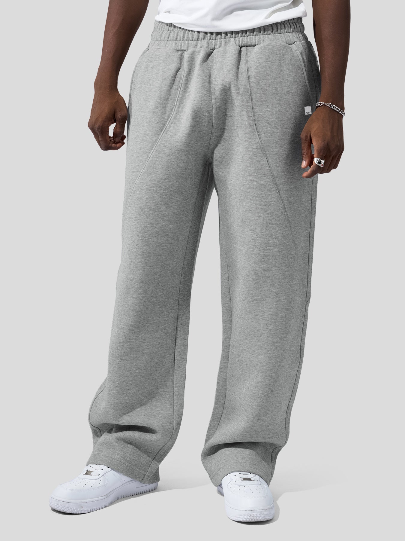 CozySpacer Fall Drawstring Wide Leg Pants Curved Design