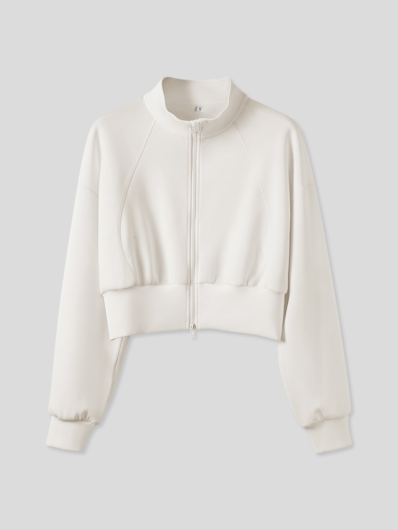 Modal Blend Double Zip Long Sleeve Tee