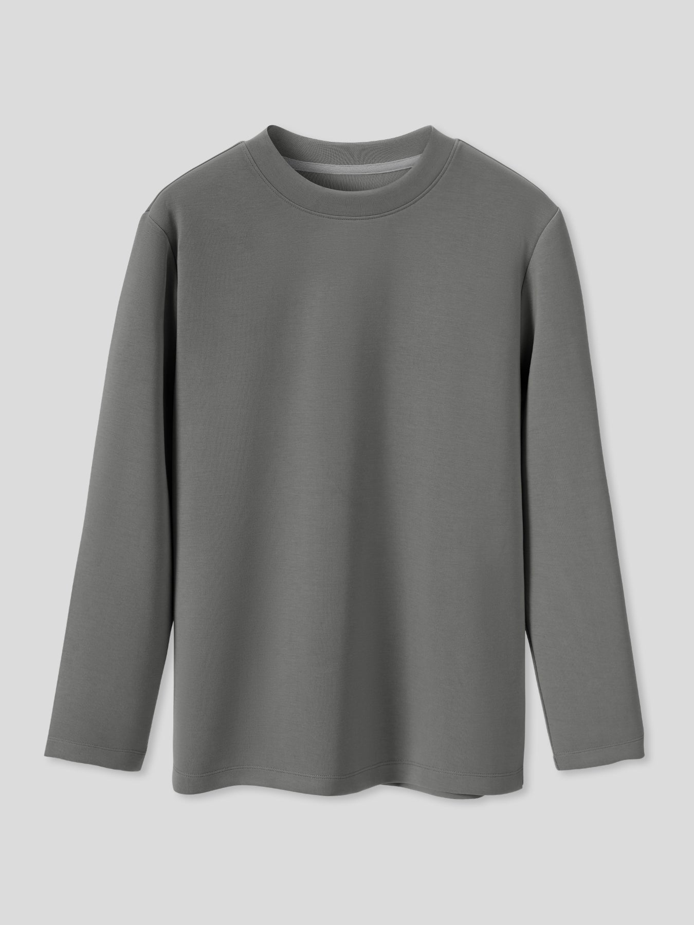 Modal Blend Elbow Patch Long Sleeve Tee:Classic Fit