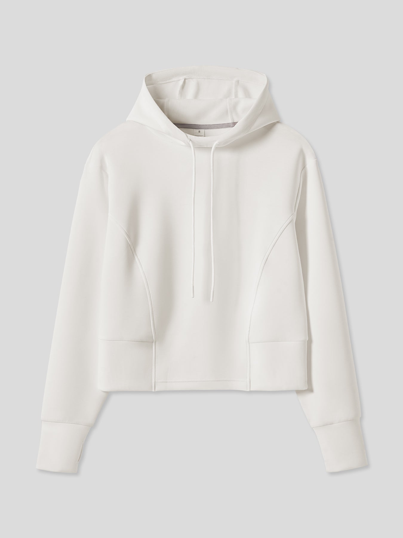 Modal Blend Panel Hoodie with Thumbholes