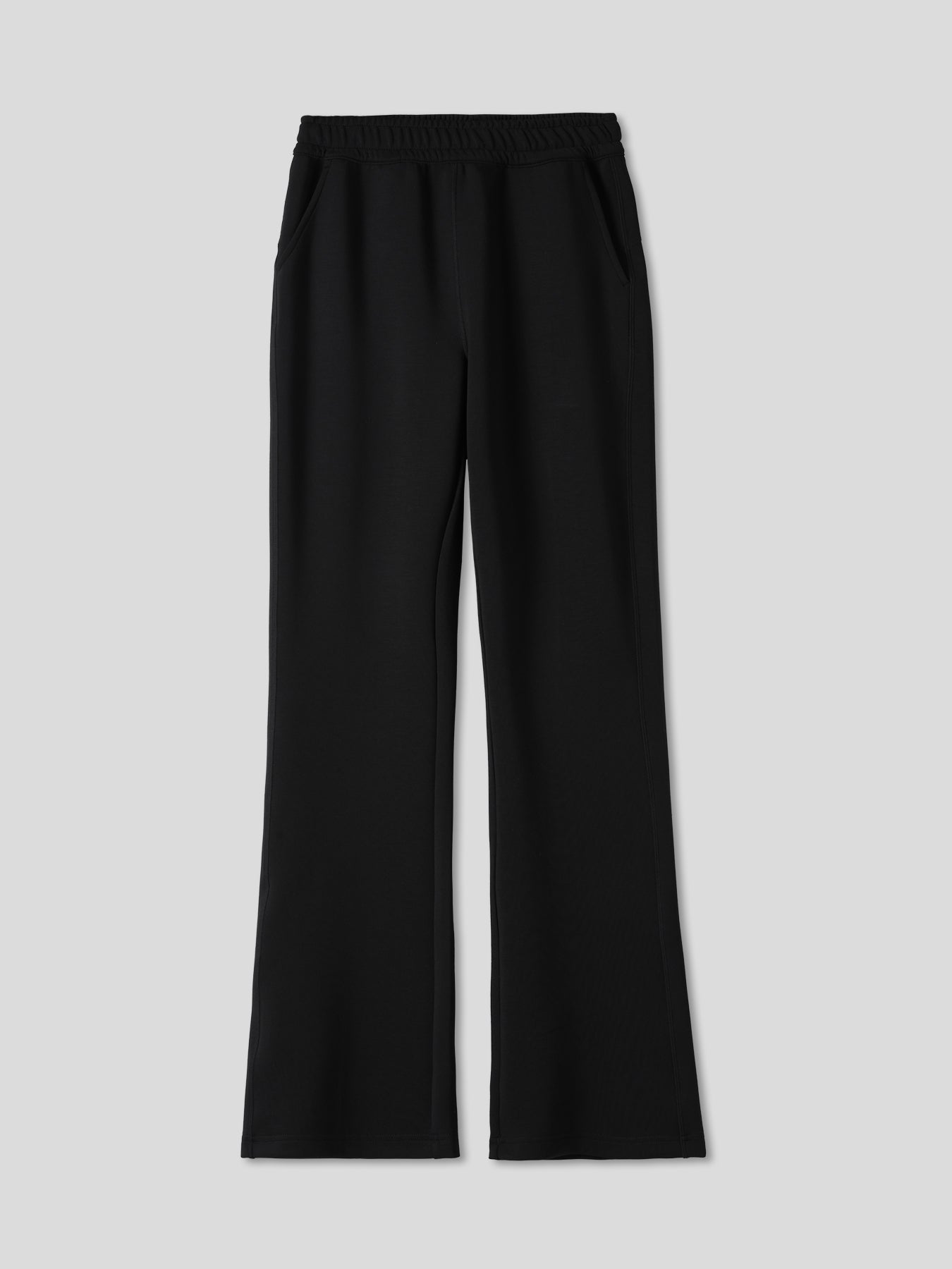Modal Blend Drawstring Flare Pants