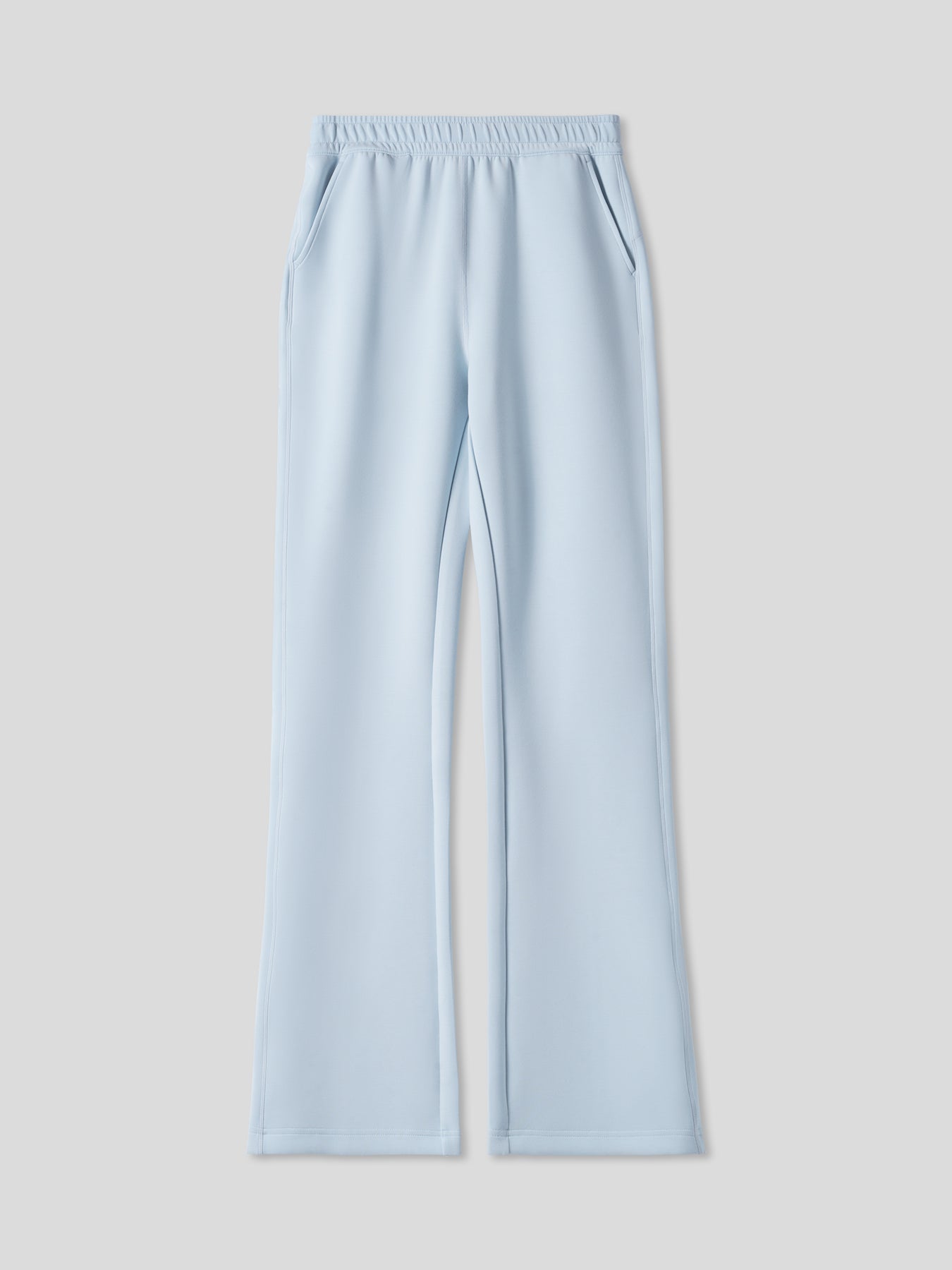 Modal Blend Drawstring Flare Pants