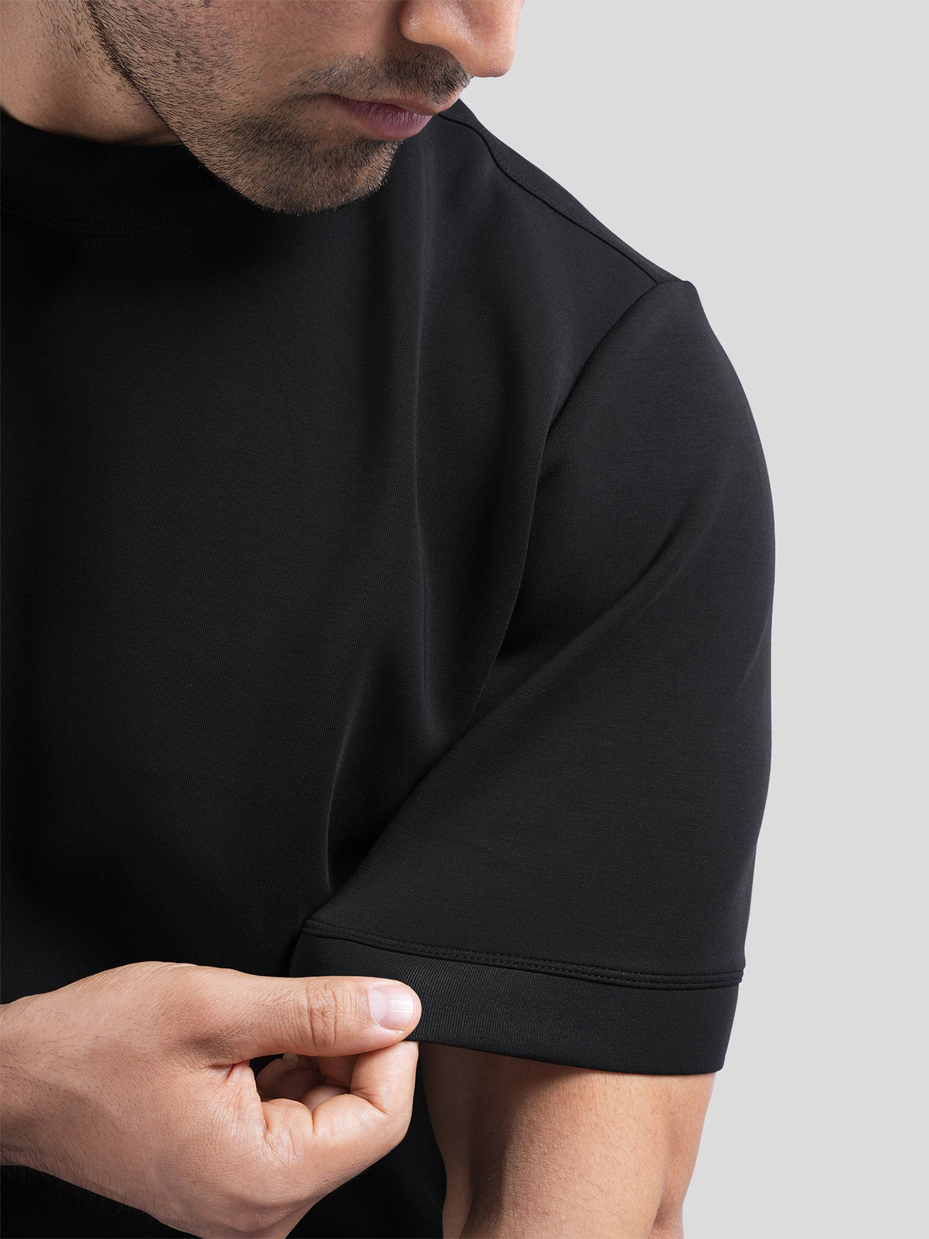 Modal Blend Short Sleeve Tee:Slim Fit