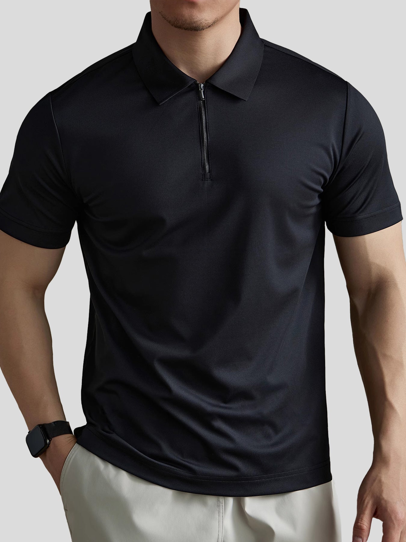 PerformancePro Piqué Short Sleeve Half Zip Polo