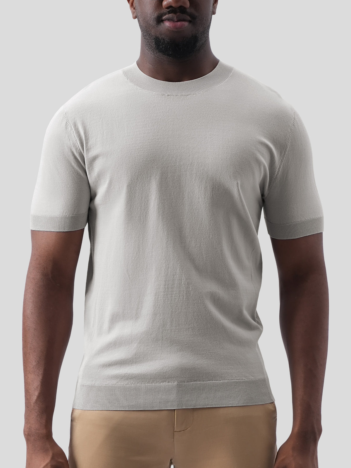 GentleKnit Short Sleeve Knitted T-Shirt