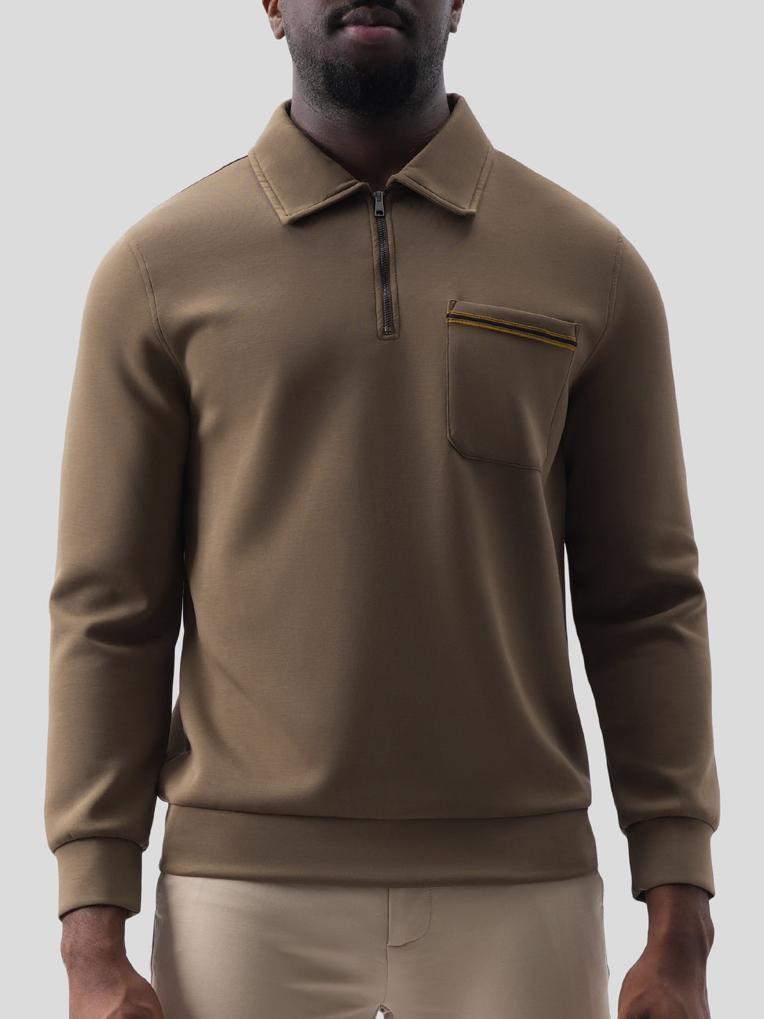 Modal Blend Half Zip Polo | 