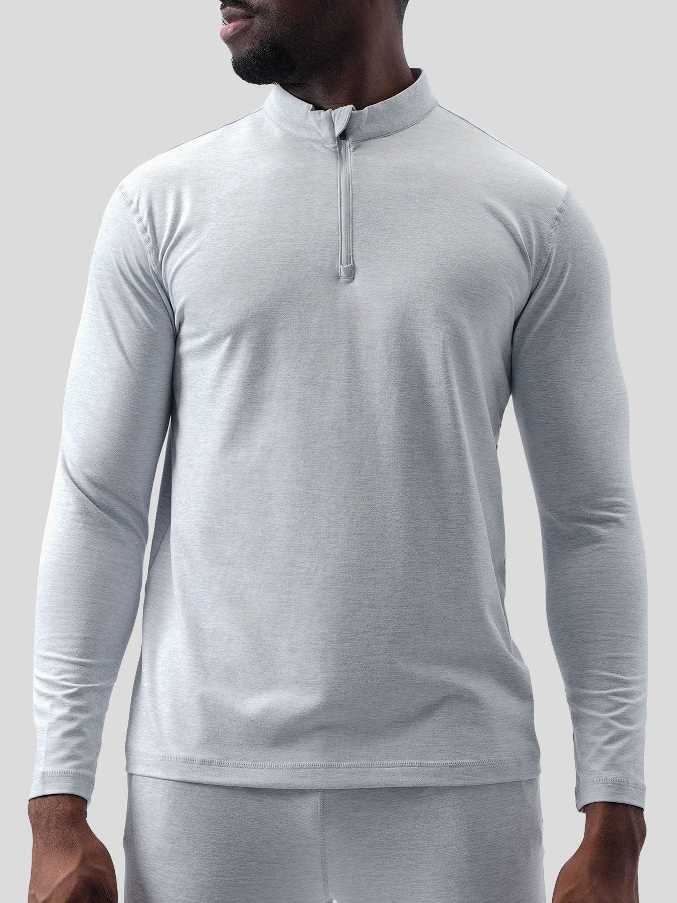 Velou Half Zip Long Sleeve Tee
