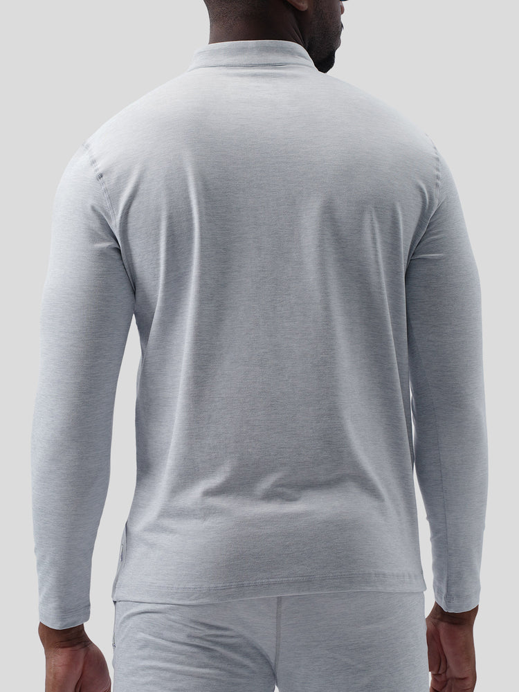 Velou Half Zip Long Sleeve Tee