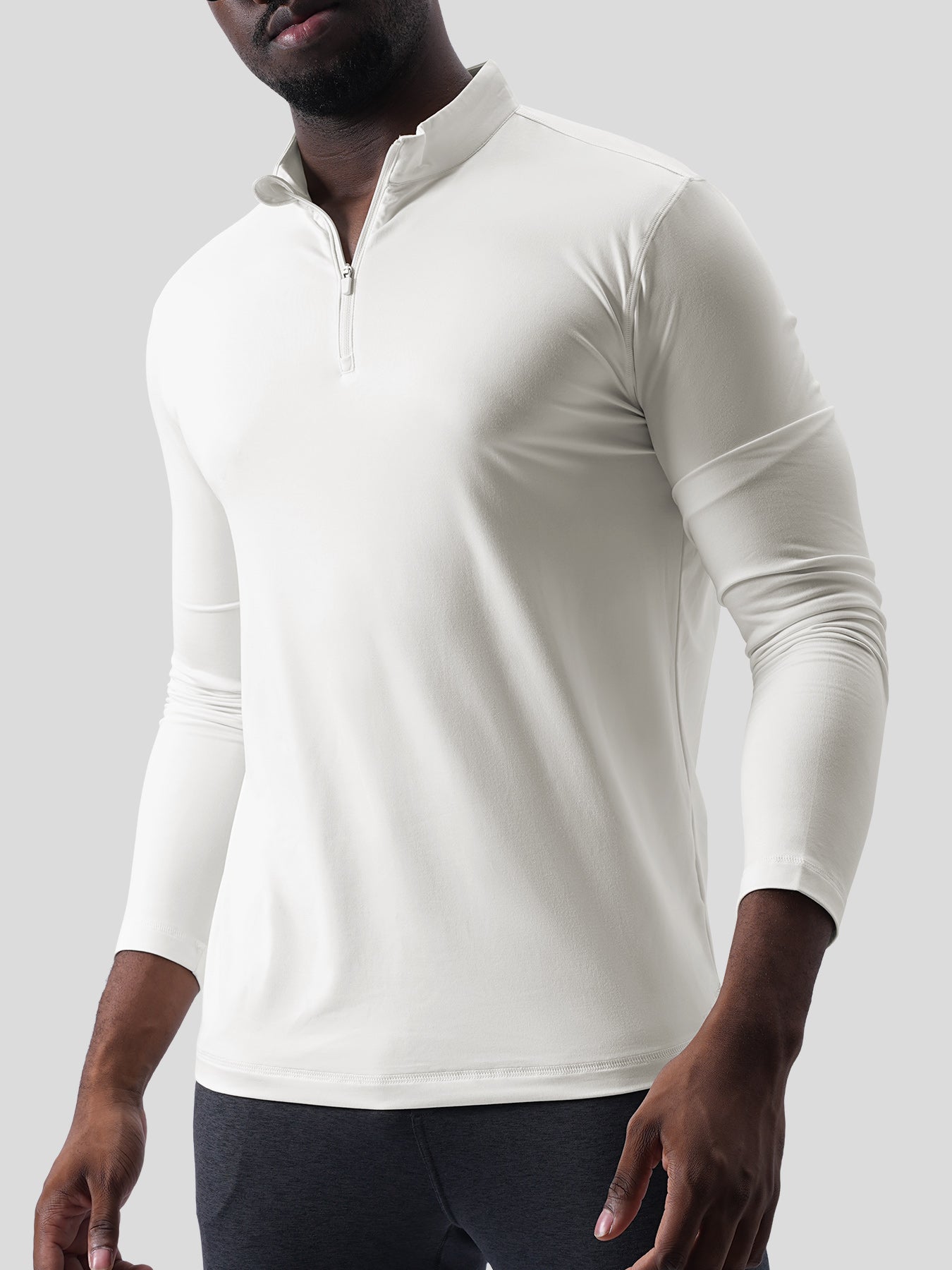 Velou Half Zip Long Sleeve Tee