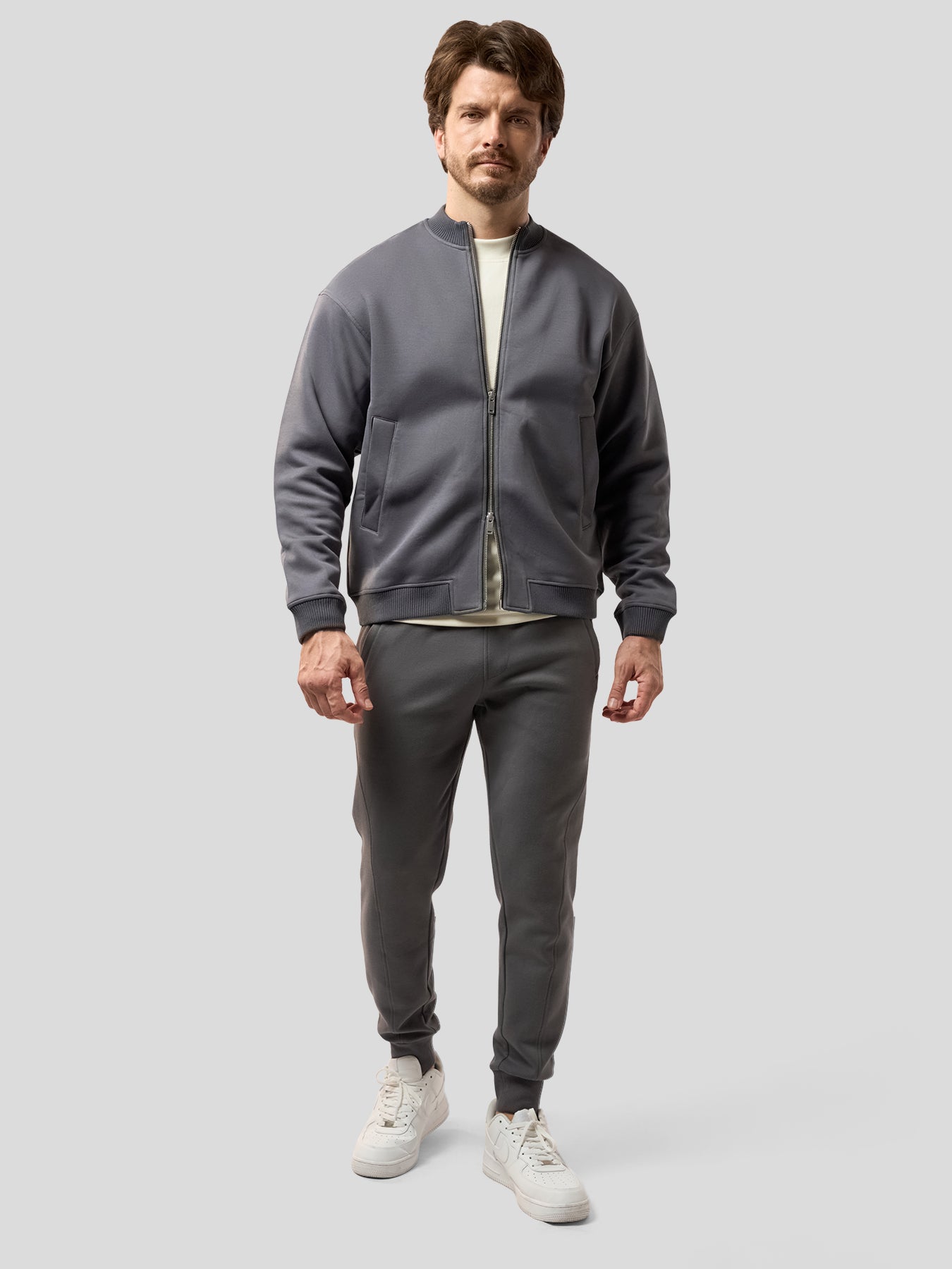 Cozyspacer Crew Neck DualZip Pocket Jacket