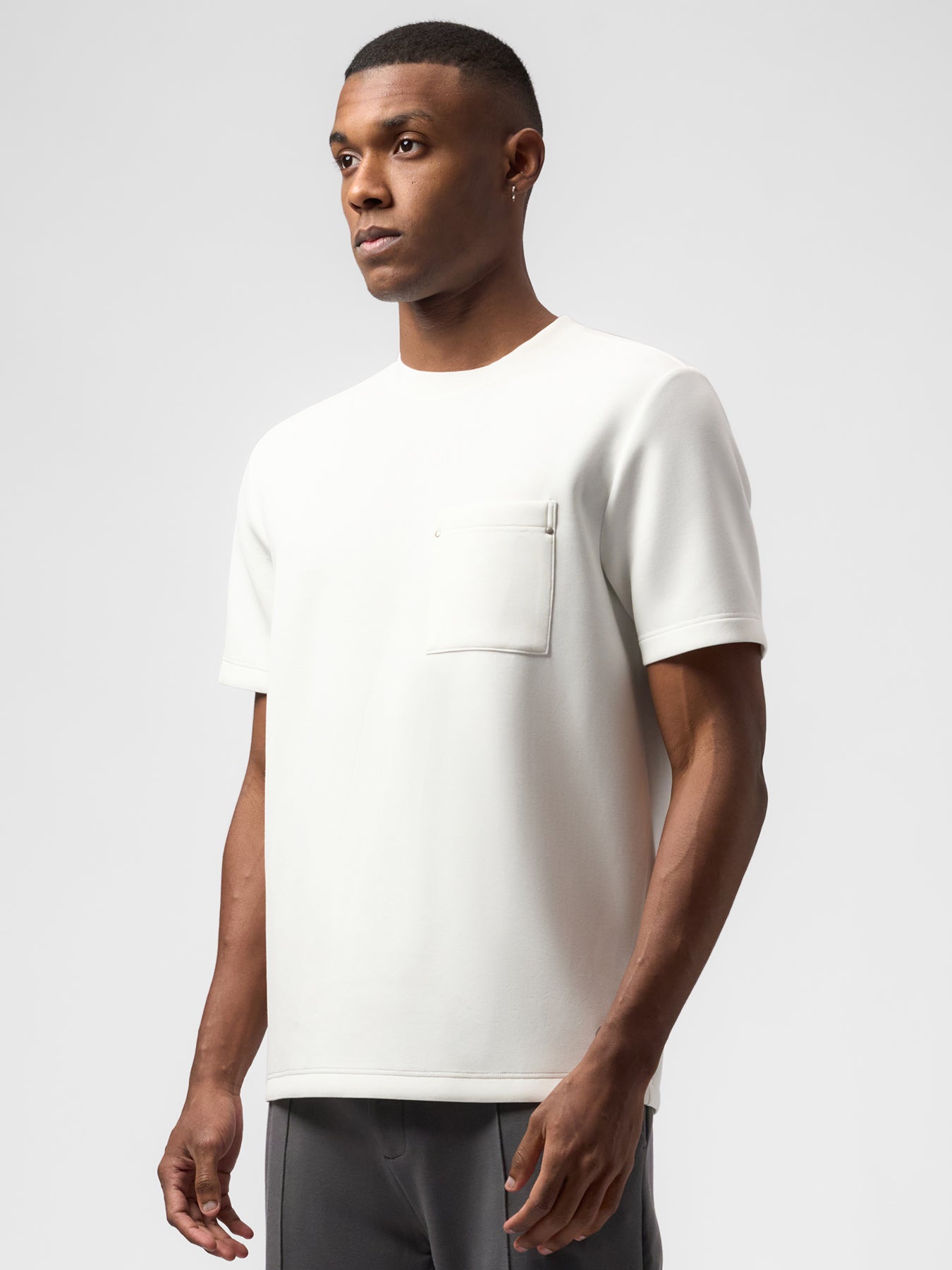 Modal Blend Pocket Tee with Rivet