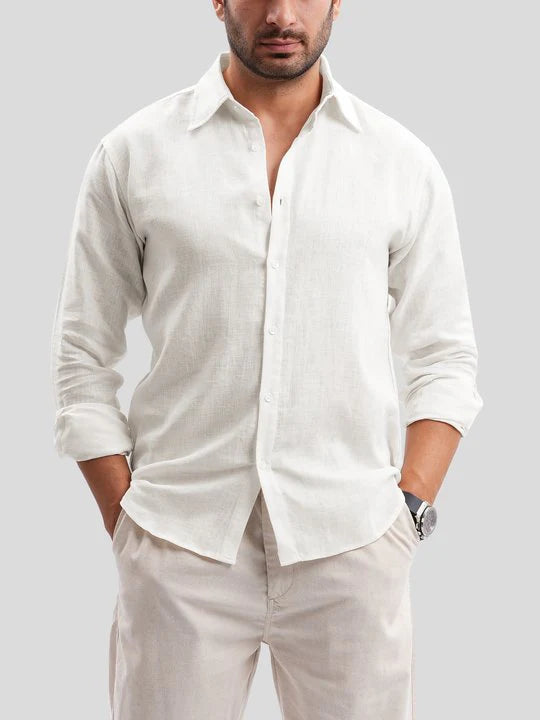 DreamWear Italian Linen Long Sleeve Shirt | 