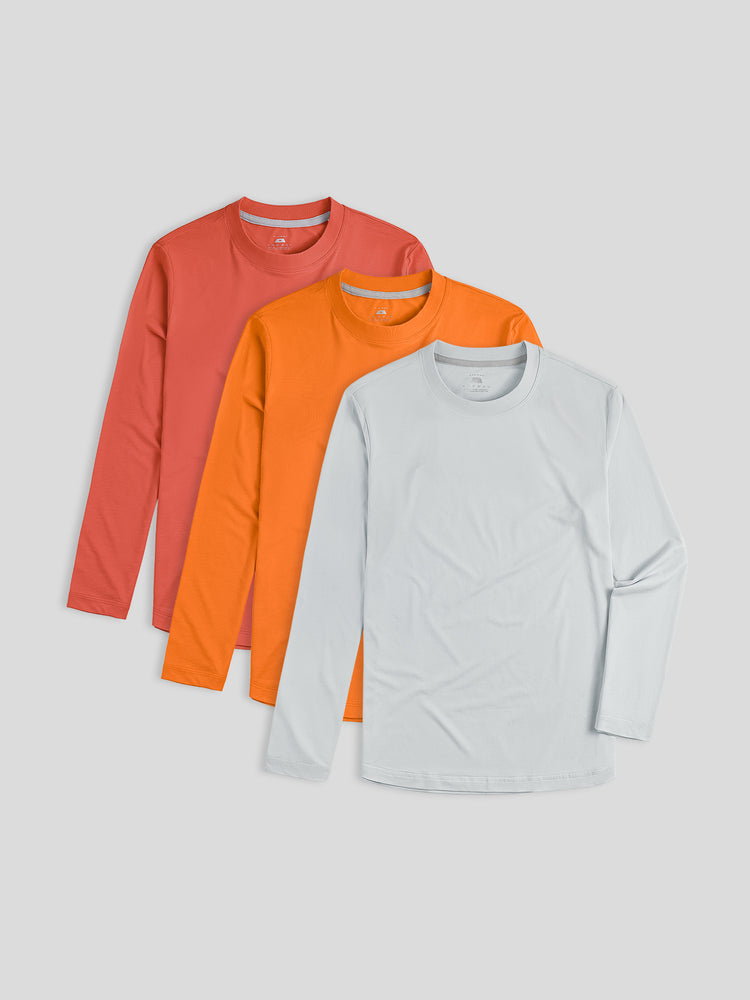 Staysmooth Long Sleeve Tee New Multicolor 3-Pack: Slim Fit | 