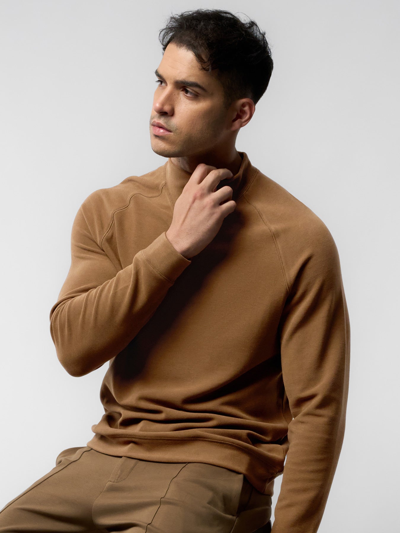 Thermo Fleece Mock Neck Sweatshirt – Fioboc
