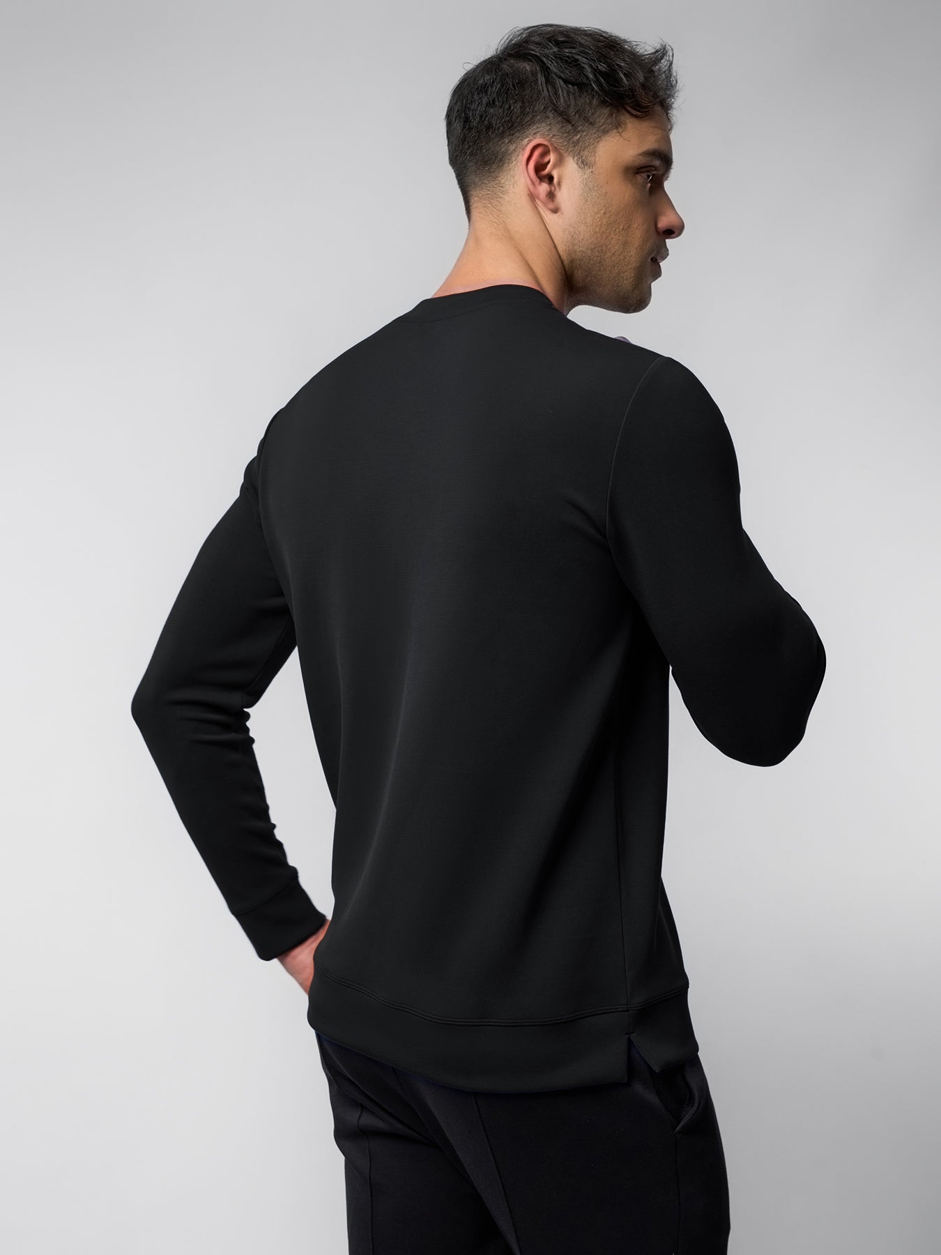 Modal Blend Crew Neck Sweatshirt