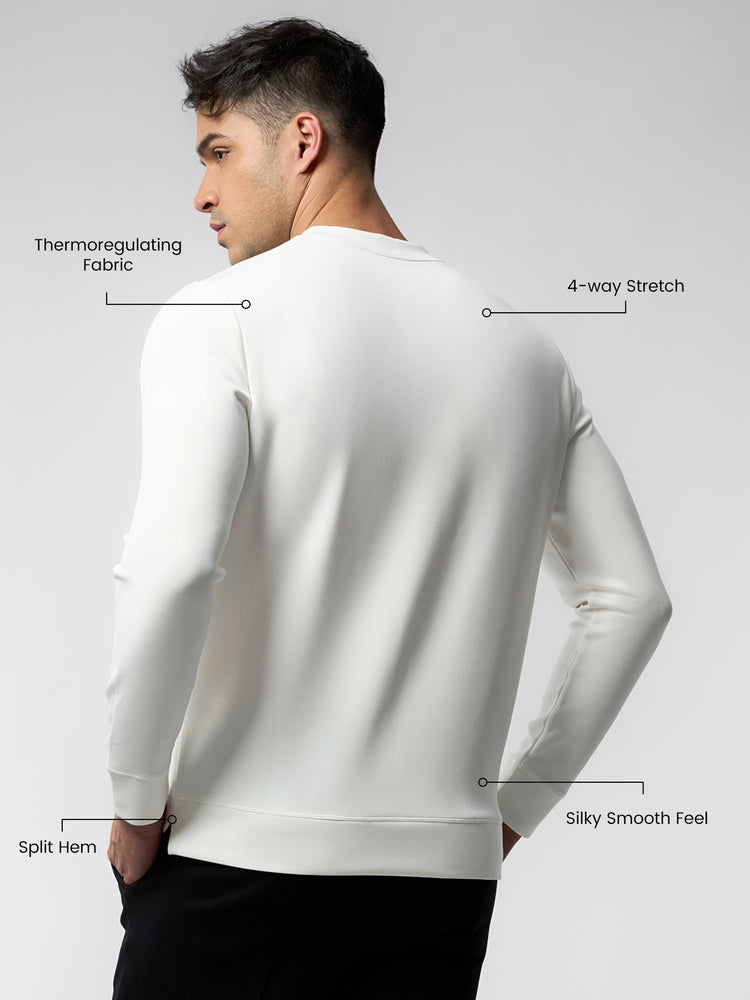 Modal Blend Crew Neck Sweatshirt