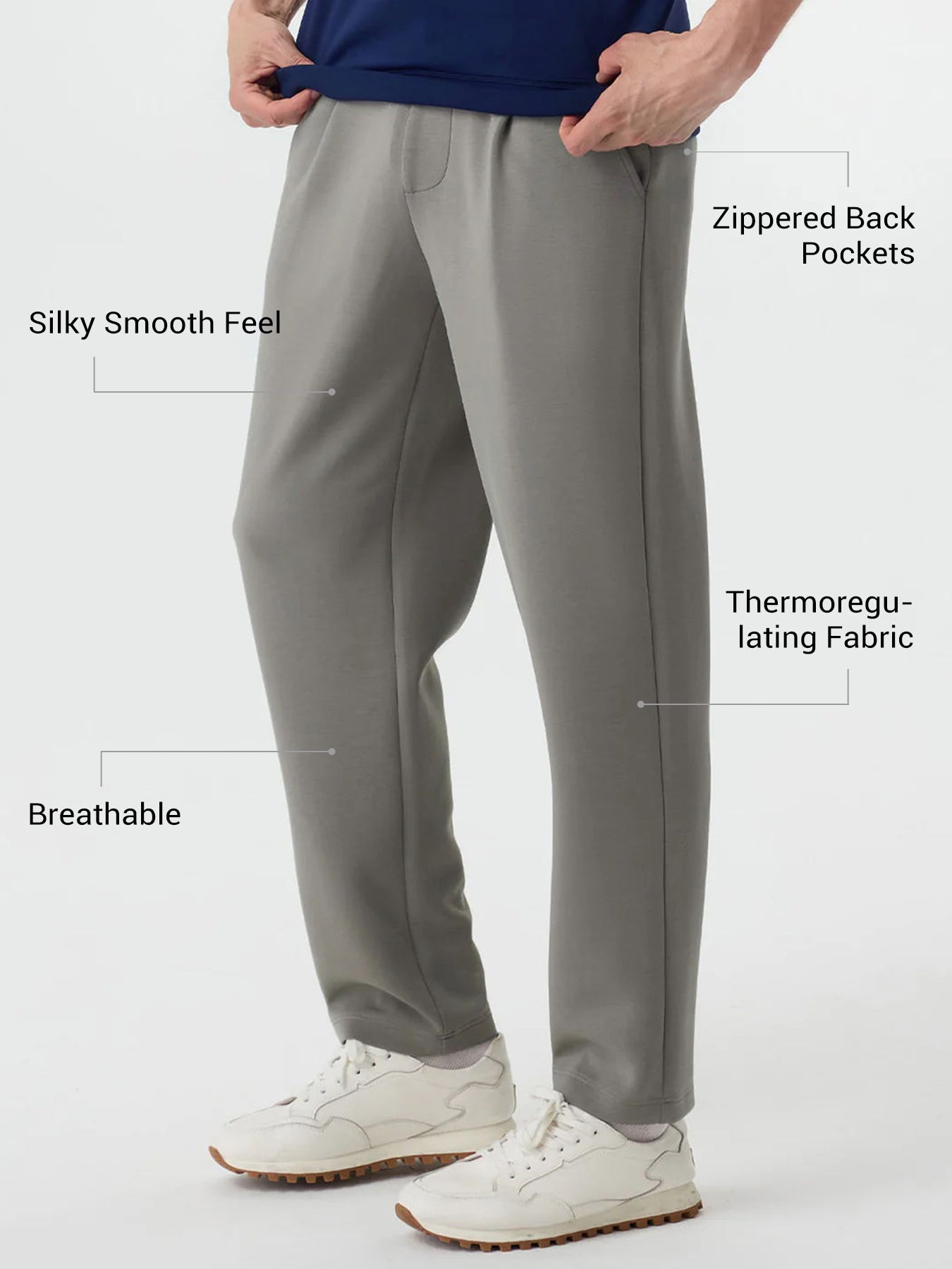 Modal Blend Casual Smart Trouser 30”