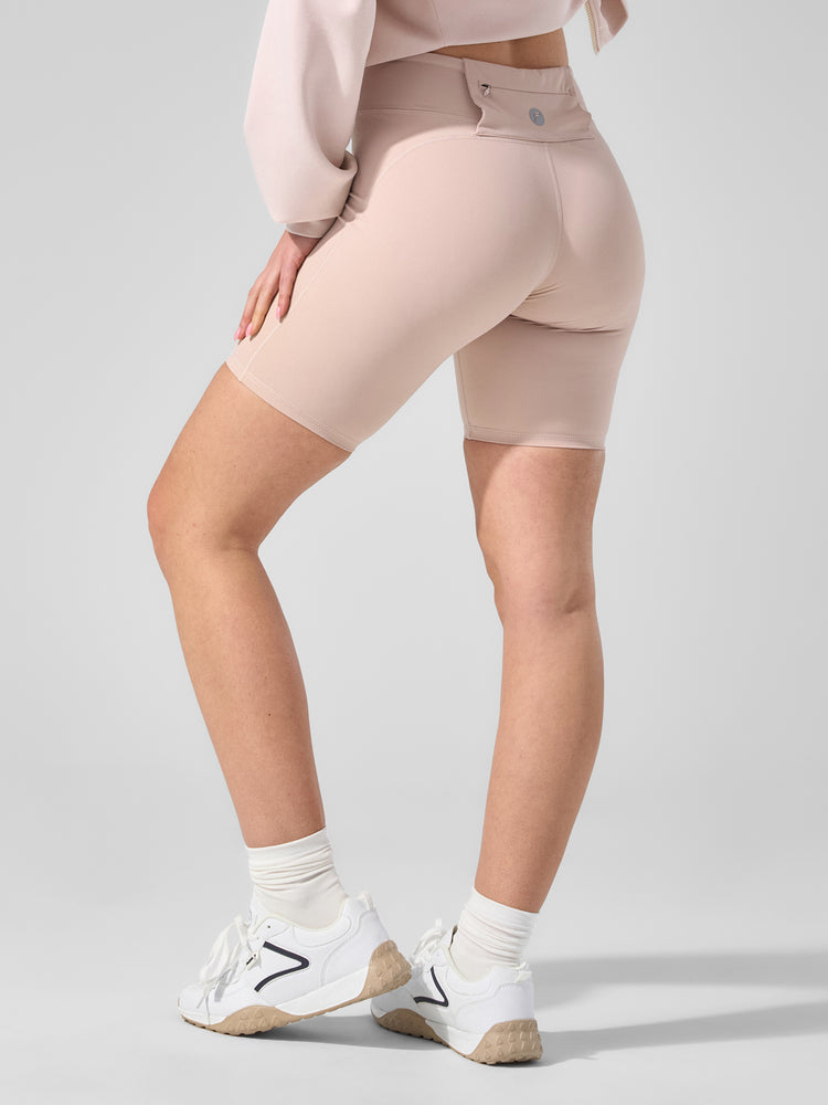 Smoothblend Tummy Control Shaping High-Waisted Short Leggings with Zip Pocket