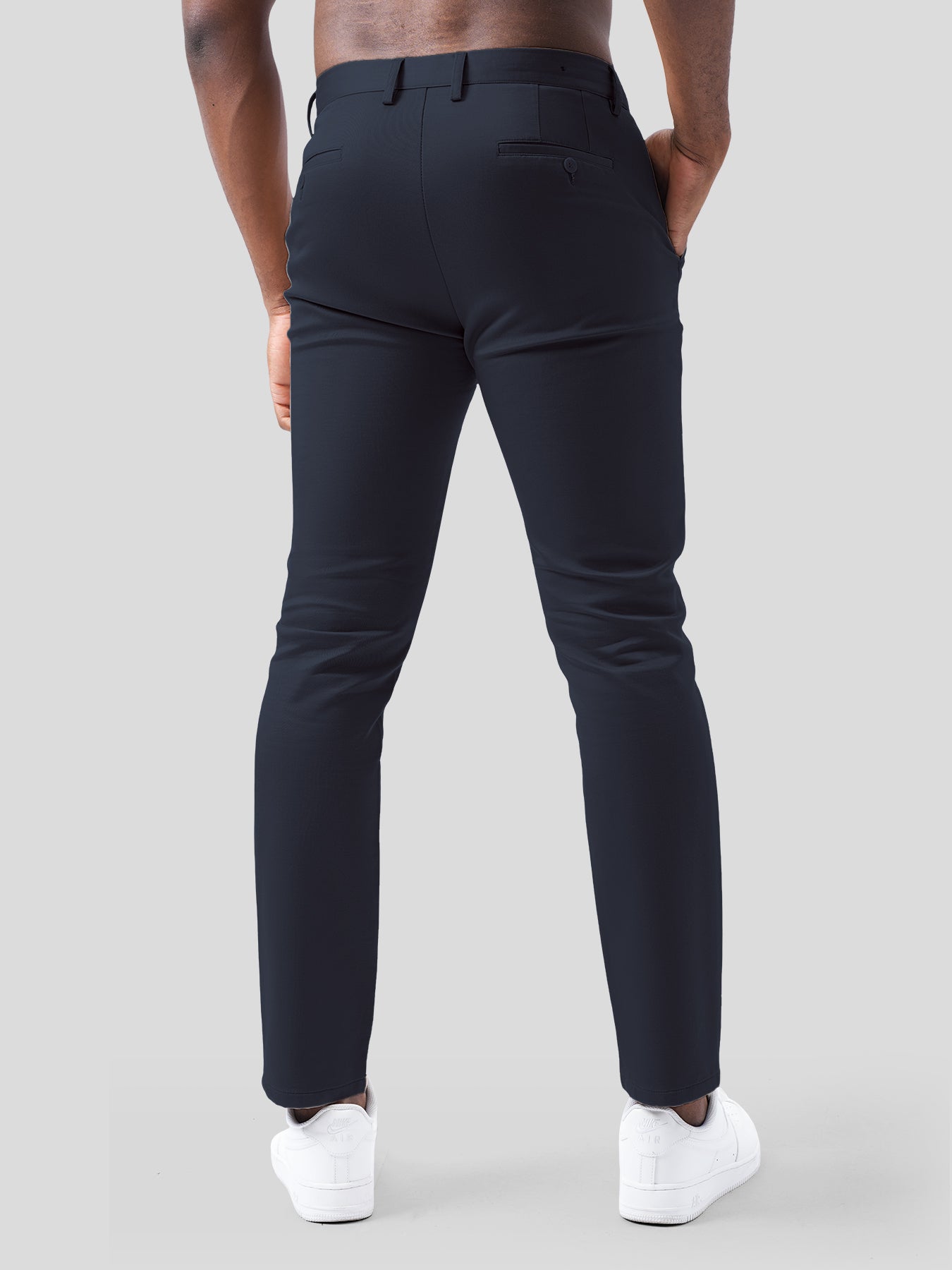 Cotton Sateen Chino Pants Stretch Work Travel
