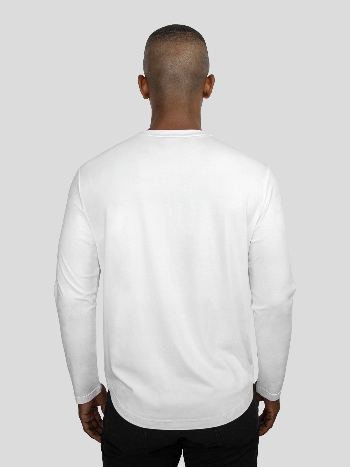 StaySmooth Long Sleeve Henley Drop-Cut Tee