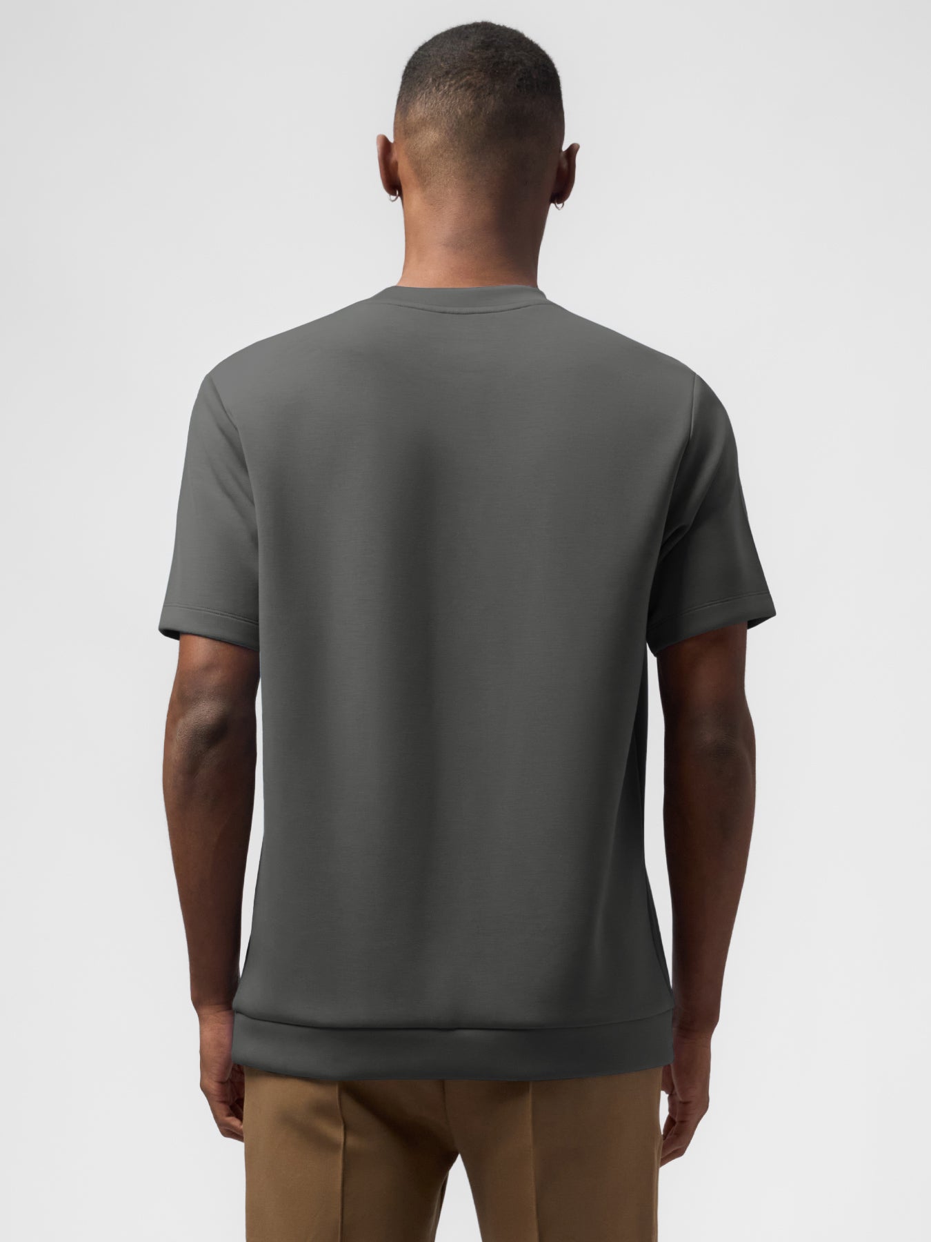 Modal Blend Short Sleeve Tee Shoulder Stitch
