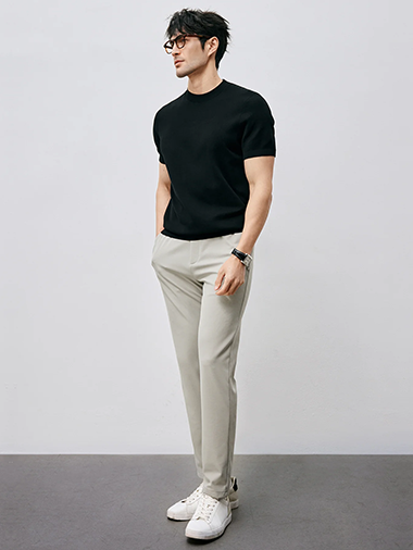 GentleKnit Short Sleeve Knitted T-Shirt