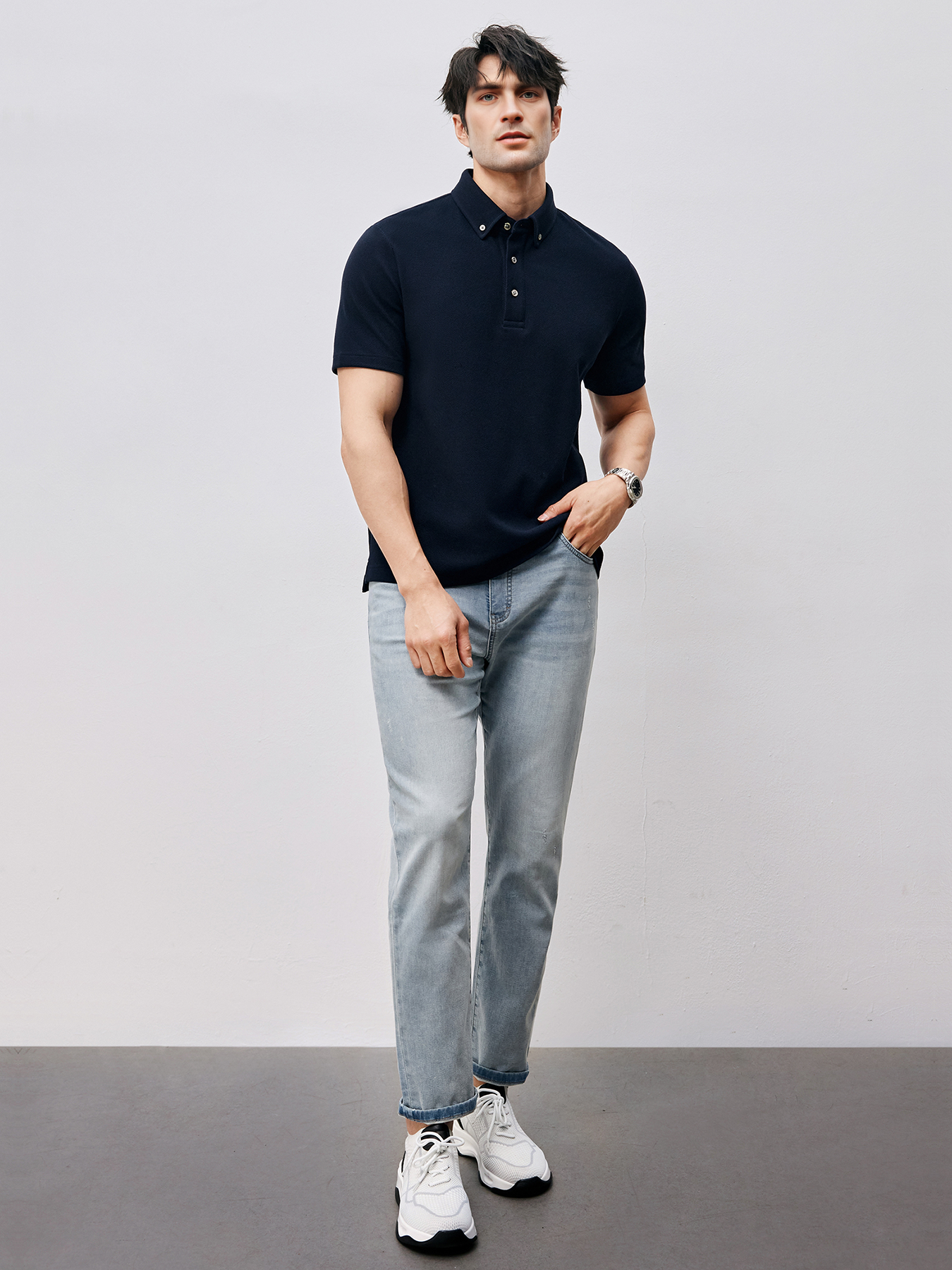 BreezeLuxe Breathable Piqué Short Sleeve Polo