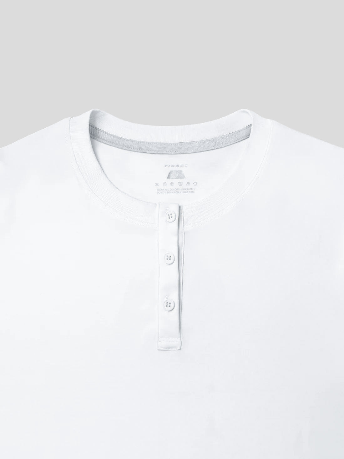 StaySmooth Long Sleeve Henley Drop-Cut Tee