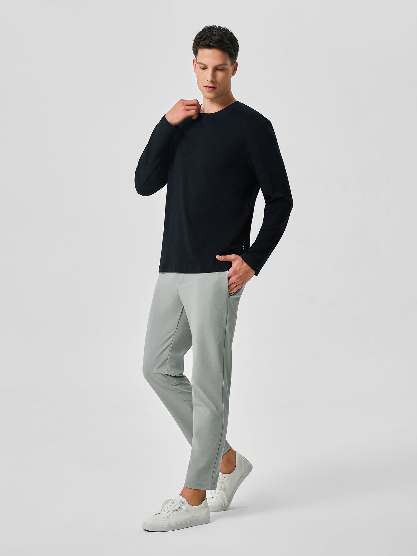 CloudWear Long Sleeve Straight Hem Tee