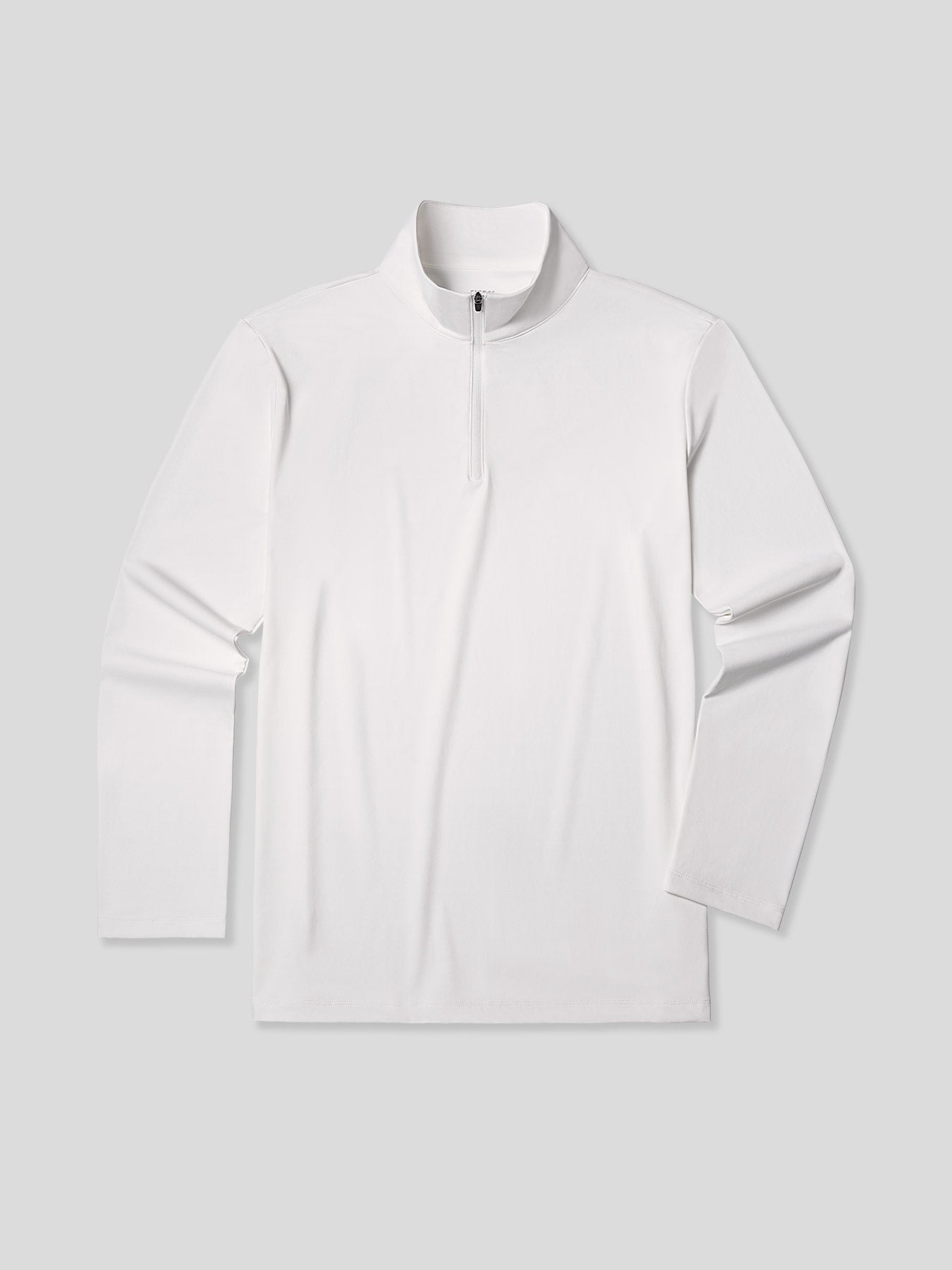 SmoothBlend Half Zip Mock Neck Tee: Zip Same Color