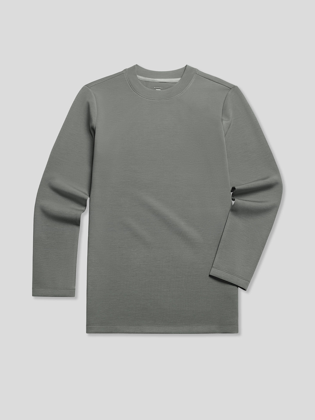Modal Blend Elbow Patch Long Sleeve Tee:Slim Fit