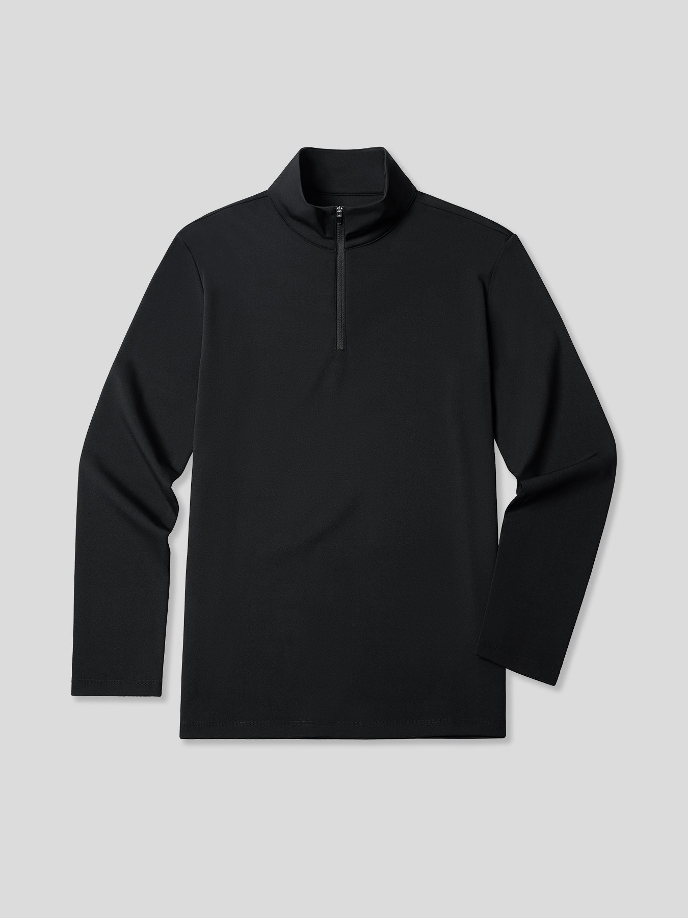 SmoothBlend Half Zip Mock Neck Tee: Zip Same Color