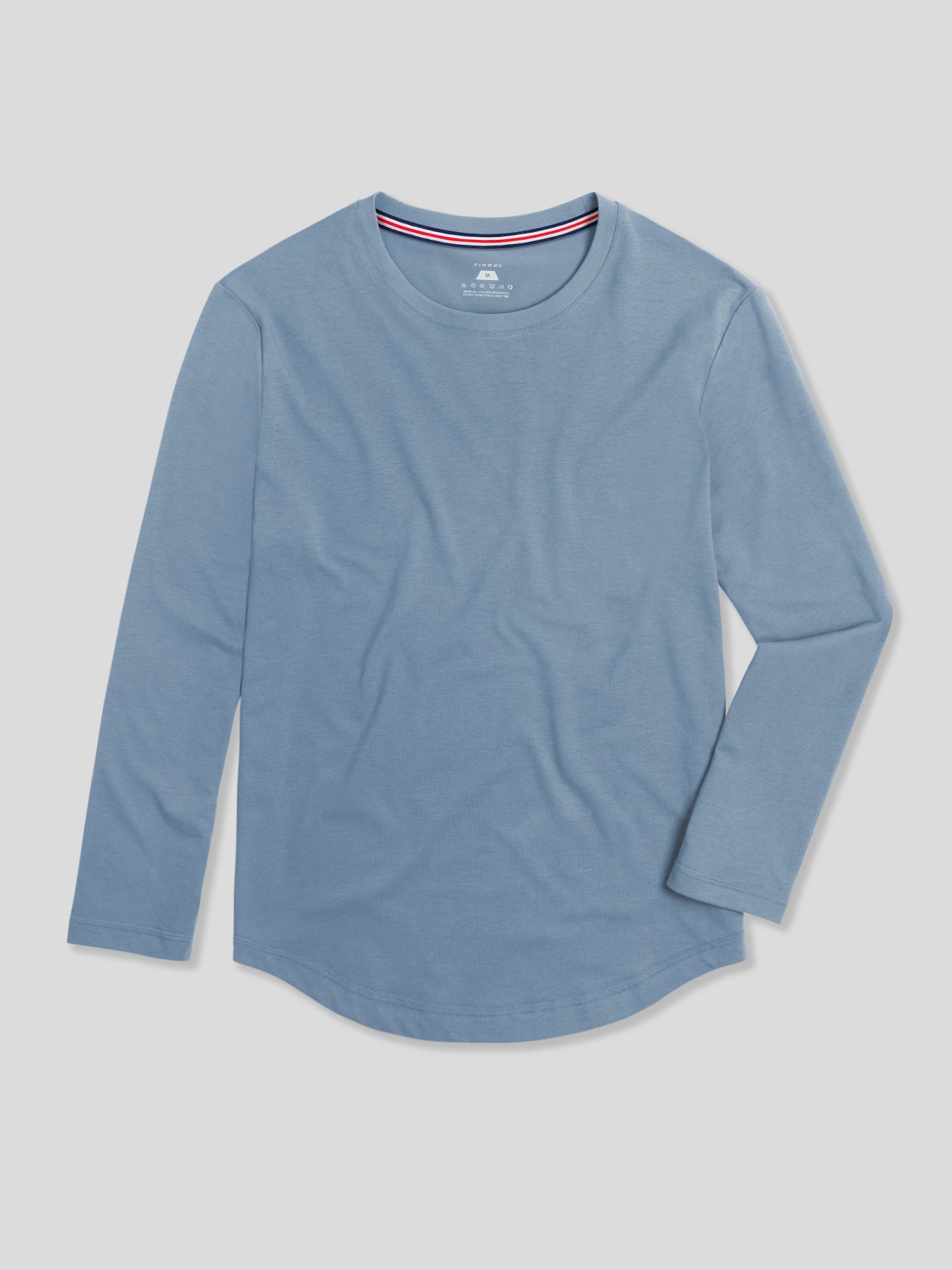 StaySmooth Long Sleeve Curve Hem Tee: Slim Fit