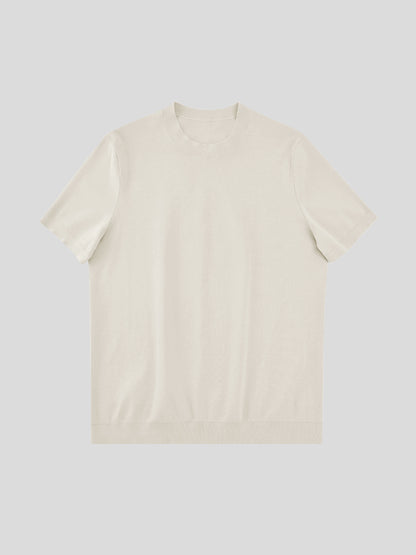 GentleKnit Short Sleeve Knitted T-Shirt