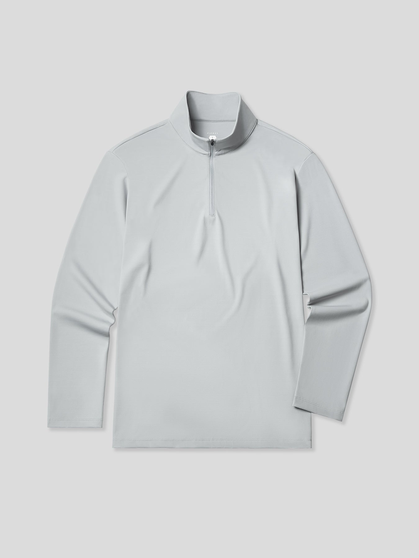 SmoothBlend Half Zip Mock Neck Tee: Zip Same Color – Fioboc SmoothBlend Half Zip Mock Neck Tee: Zip Same Color – Fioboc