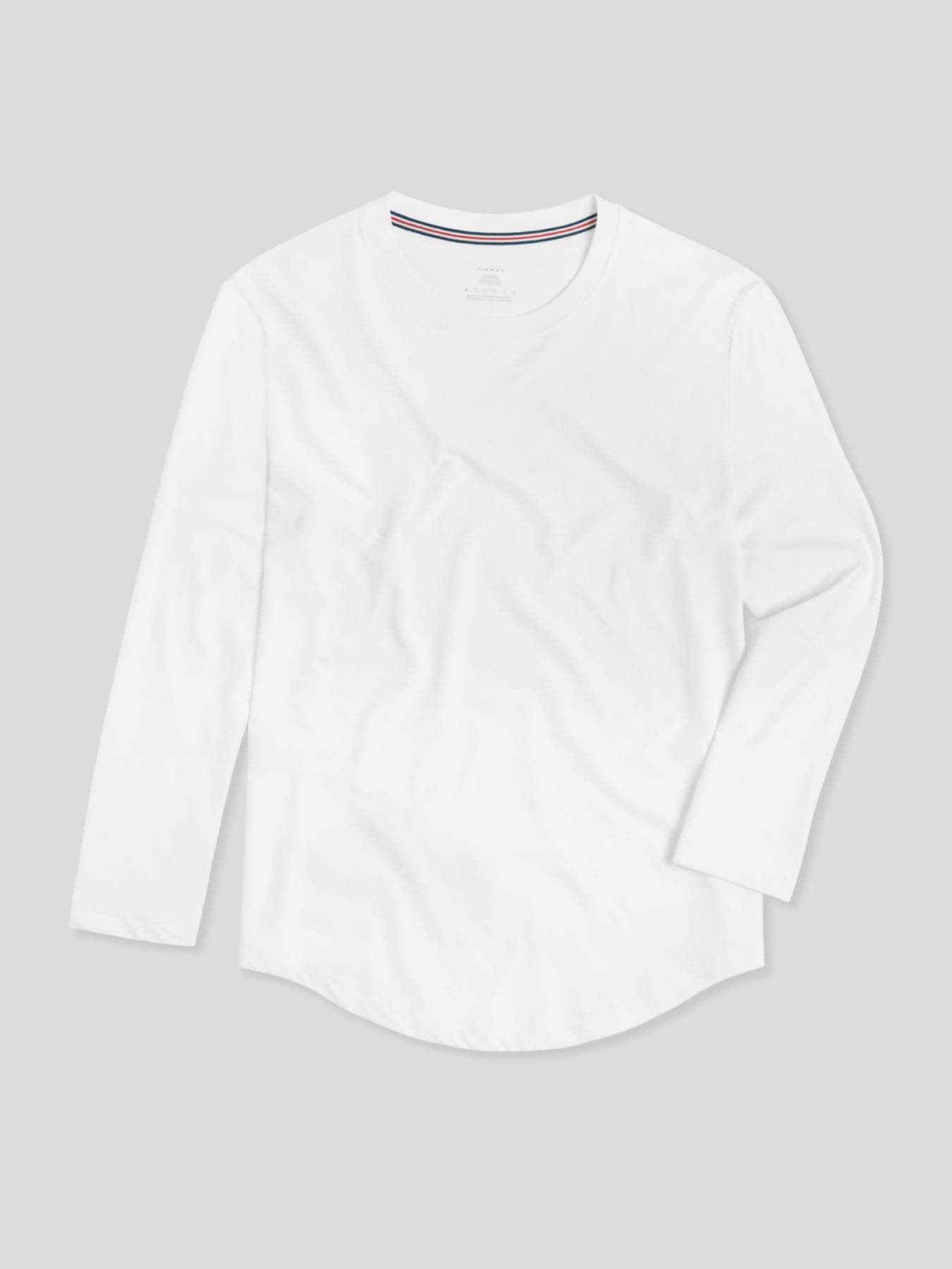 StaySmooth Long Sleeve Curve Hem Tee: Slim Fit