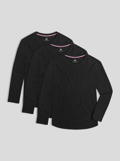StaySmooth Long Sleeve Tee 3-Pack: Classic Fit
