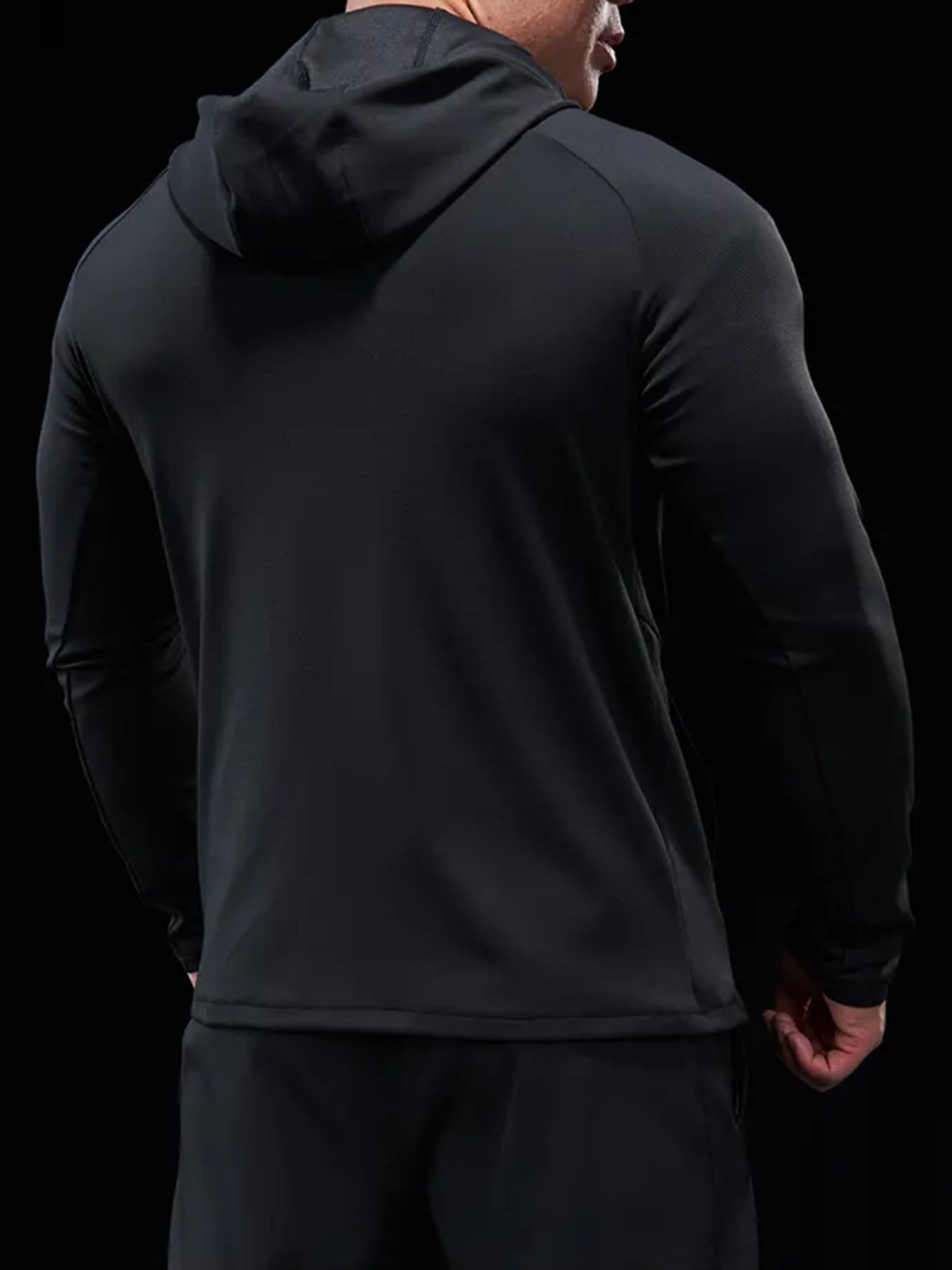 SmoothBlend ElevateMotion Quick Dry Sports Fitness Hooded Jacket