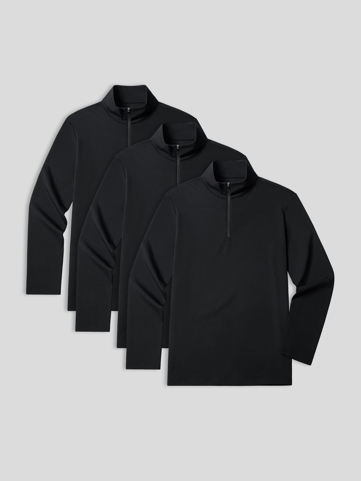 PerformancePro Half Zip Mock Neck Tee 3 Pack Zip Same