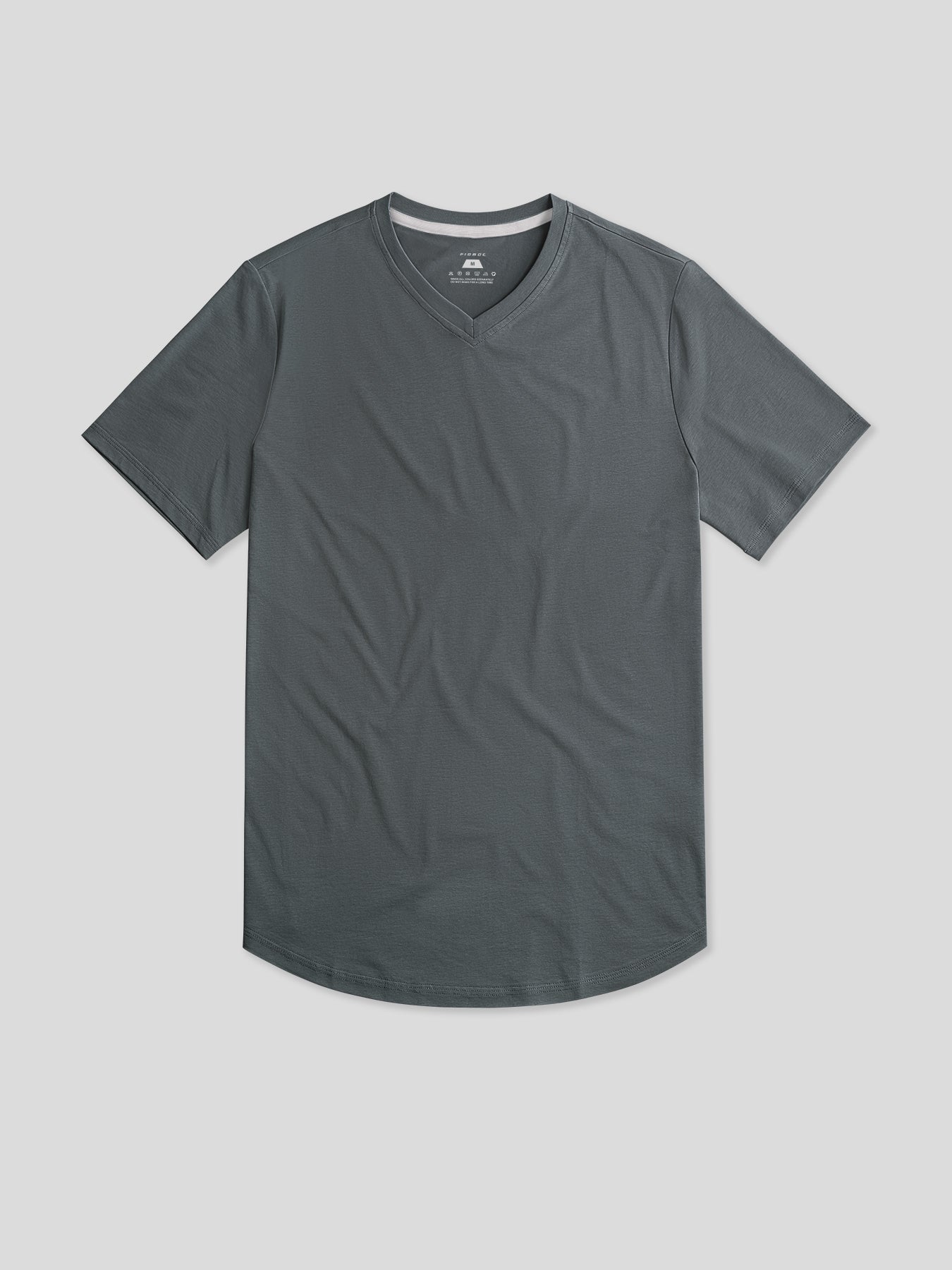 StayCool 2.0 V-neck Curve-Hem Tee: Slim Fit