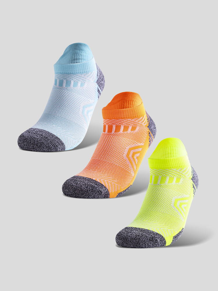 Colorful Quick-drying Sports Fitness Socks Low Cut 3-Pack | 