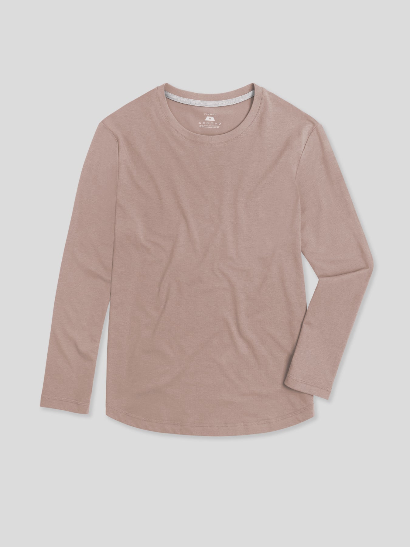 StaySmooth Long Sleeve Curve Hem Tee: Slim Fit