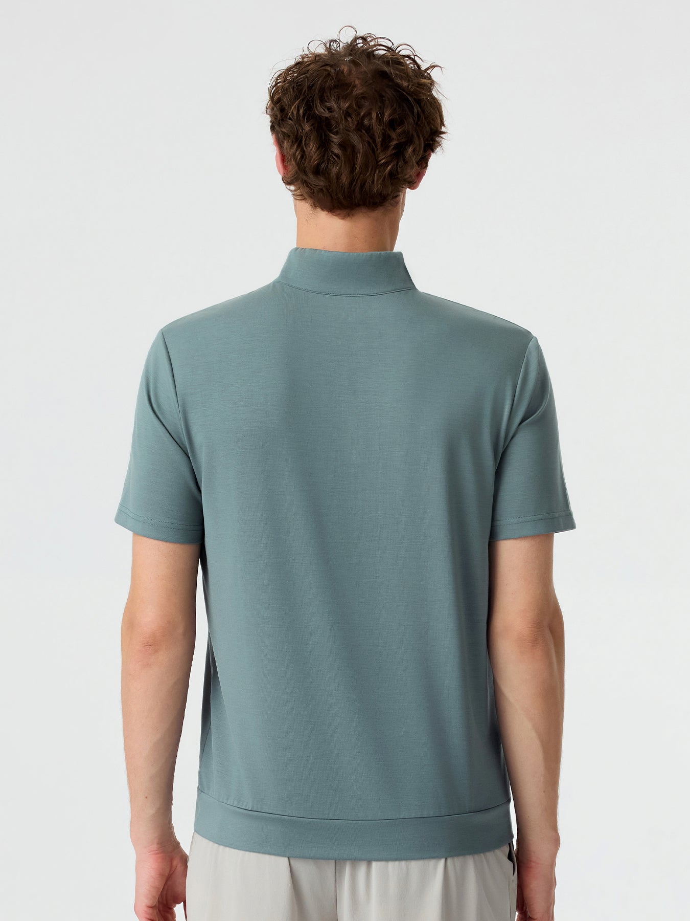 Modal Air Half-Zip Short Sleeve Tee
