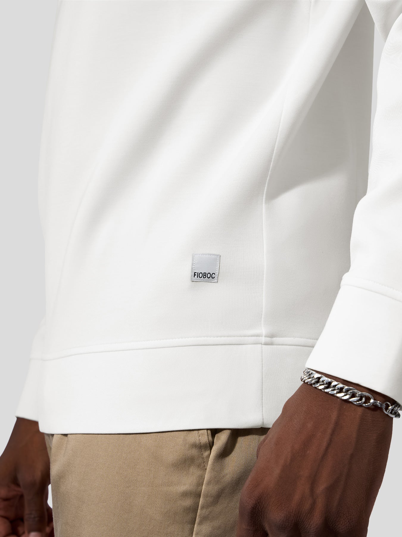 Modal Blend Fall Panel Sweatshirt Wrinkle Resistant Daily Wear