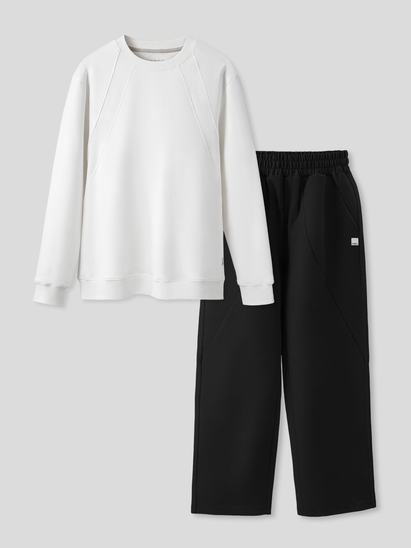 Weekend Performance Sweatshirt And Wide Leg Pants Set