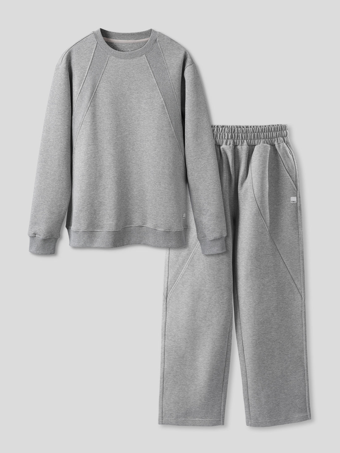 Weekend Performance Sweatshirt And Wide Leg Pants Set | 