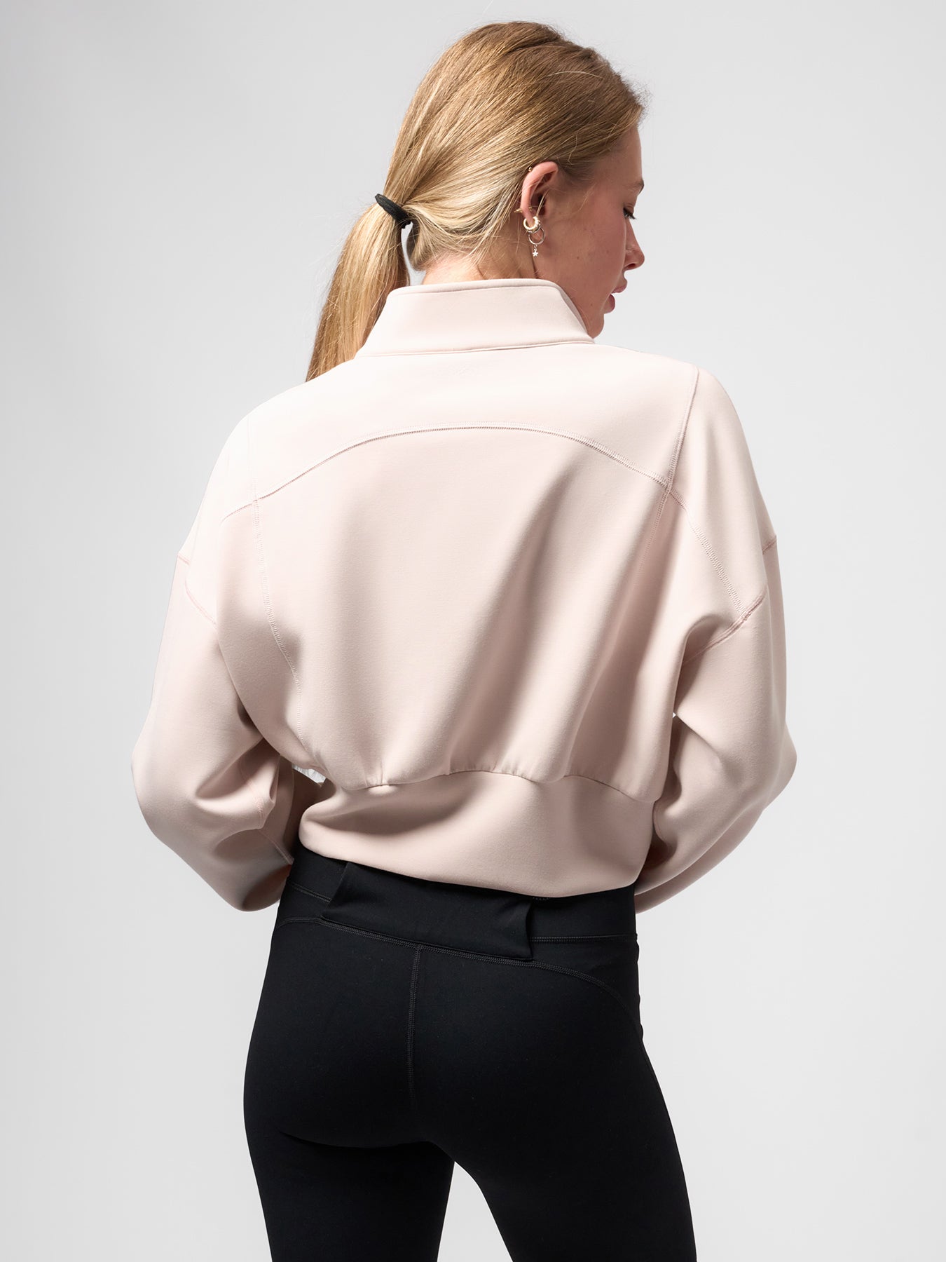 Modal Blend Double Zip Long Sleeve Tee